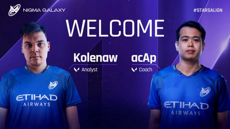 Nigma Galaxy signs coach and analyst to VALORANT team