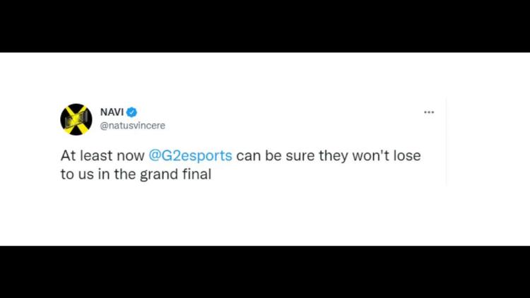 High-quality trolling — NAVI made a joke on G2 Esports