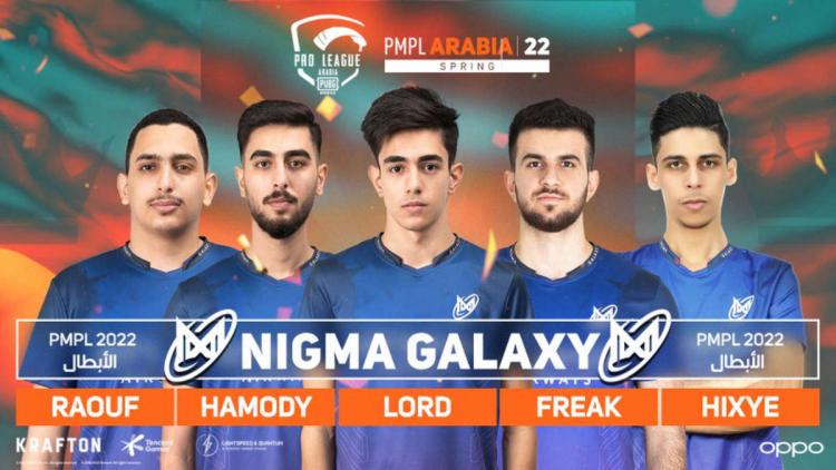 Nigma Galaxy became the champion of PUBG Mobile Pro League - Arabia Spring 2022