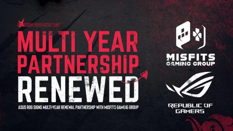 Misfits Gaming Group renews partnership with Republic of Gamers