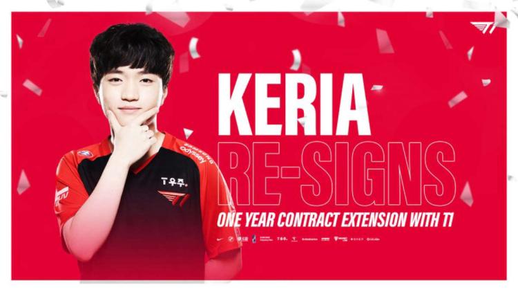 Keria extends contract with T1 until November 2023