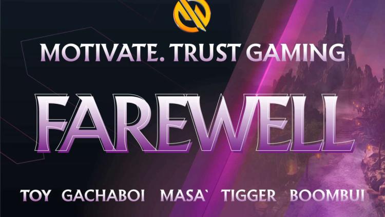 Motivate.Trust Gaming disbanded Dota 2 roster