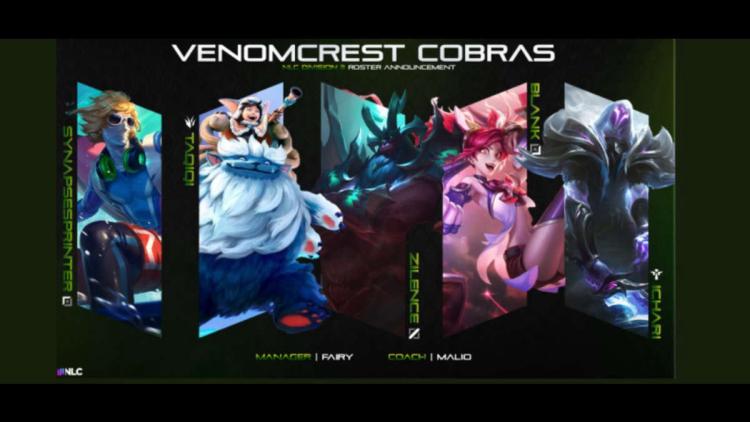 Venomcrest Esports announce roster for NLC 3rd Division Summer