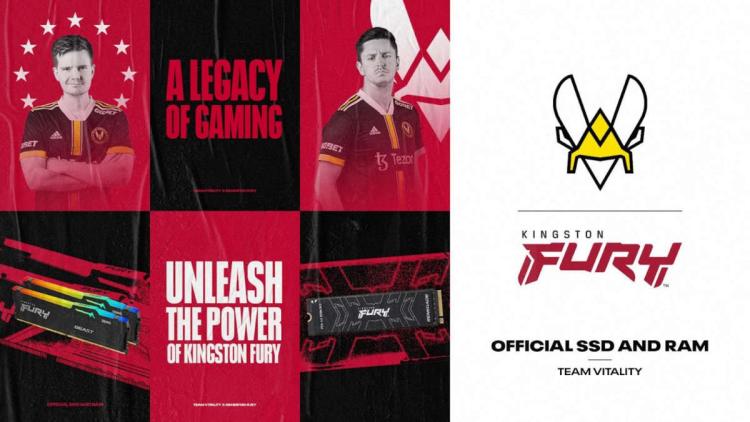 Kingston FURY becomes a new partner of Team Vitality