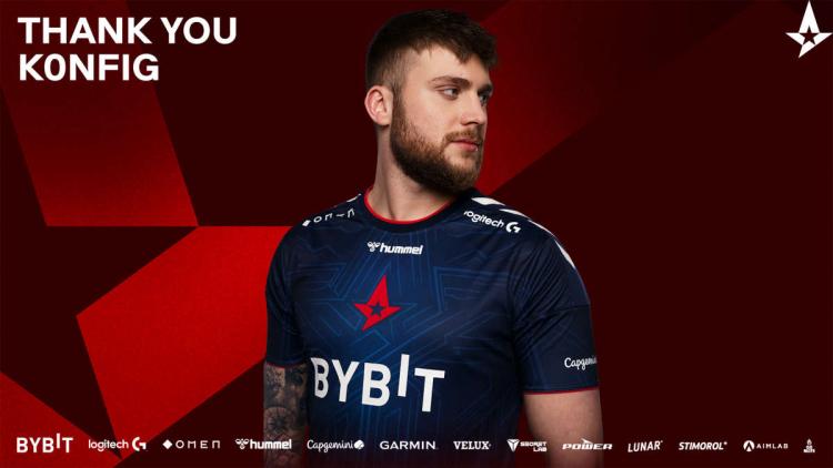 k0nfig leaves Astralis CS:GO roster