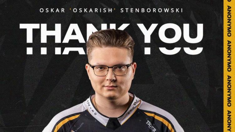 Anonymo Esports parted ways with oskarish