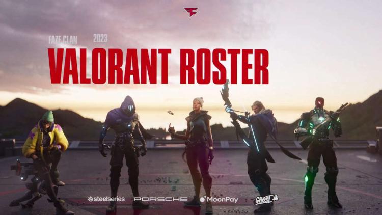 FaZe Clan announces roster for VALORANT Challengers 2023