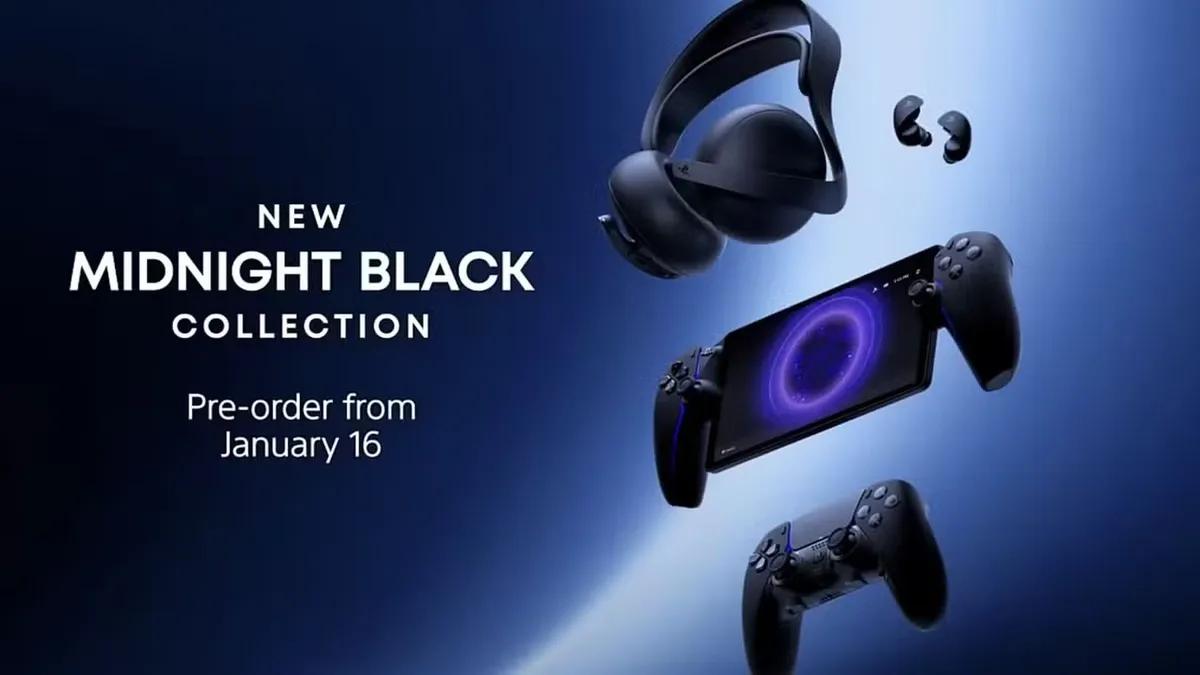 Sony Unveils the Midnight Black Collection for PlayStation 5 Accessories