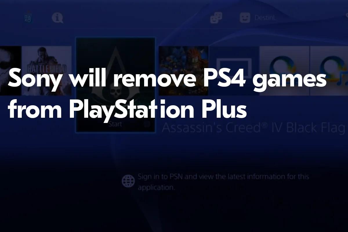 Sony to Remove PS4 Games from PlayStation Plus Starting January 2026