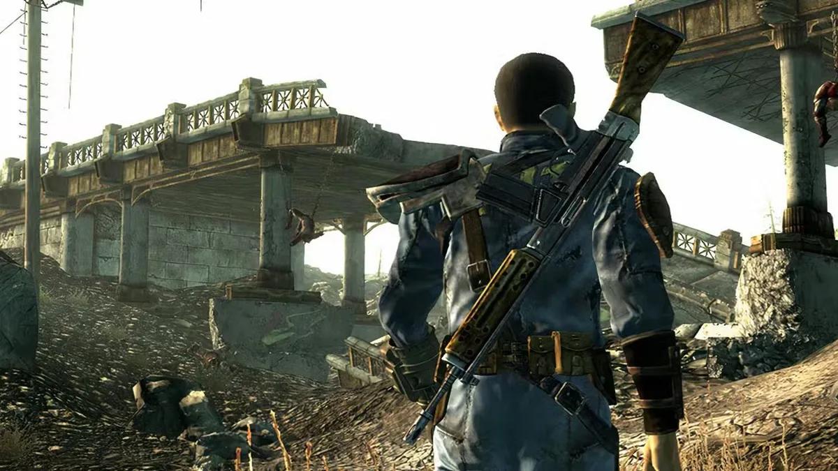 Fallout 3 Player Encounters a Raider Wielding the Rare Firelance