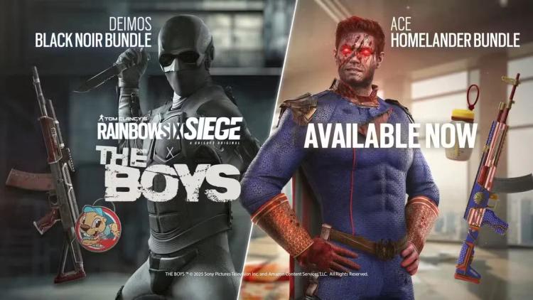 Rainbow Six Siege Introduces The Boys Crossover Skins for Homelander and Black Noir