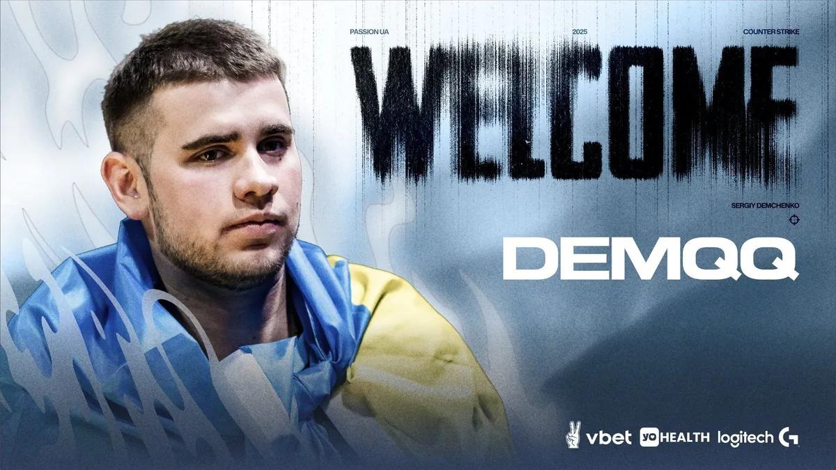 Ukrainian Esports Player DemQQ Joins Passion UA CS2 Roster
