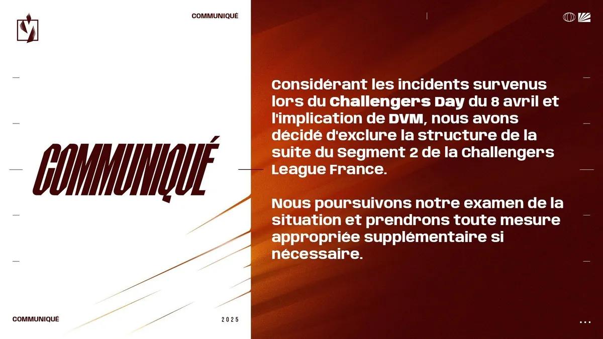 French Team DVM Disqualified from VALORANT Challengers 2025 France: Revolution Stage 2 Following Fan-Initiated Brawl