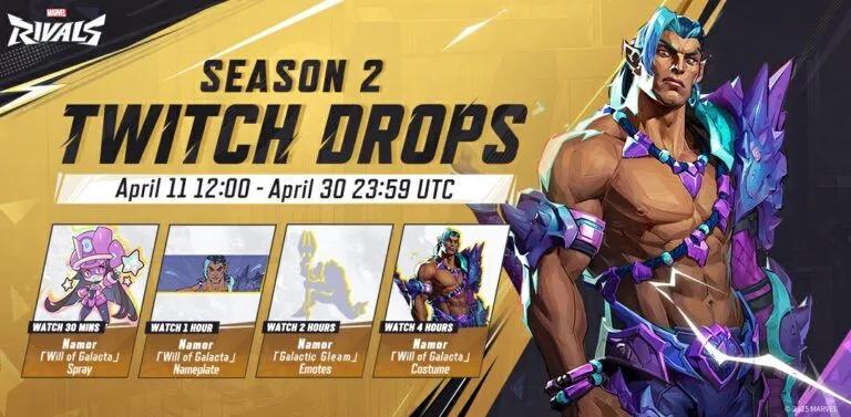 Marvel Rivals Launches Season 2 with Exclusive Twitch Drops for Players