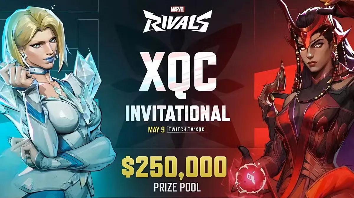 xQc Announces $250,000 Marvel Rivals Tournament, Set for May 9