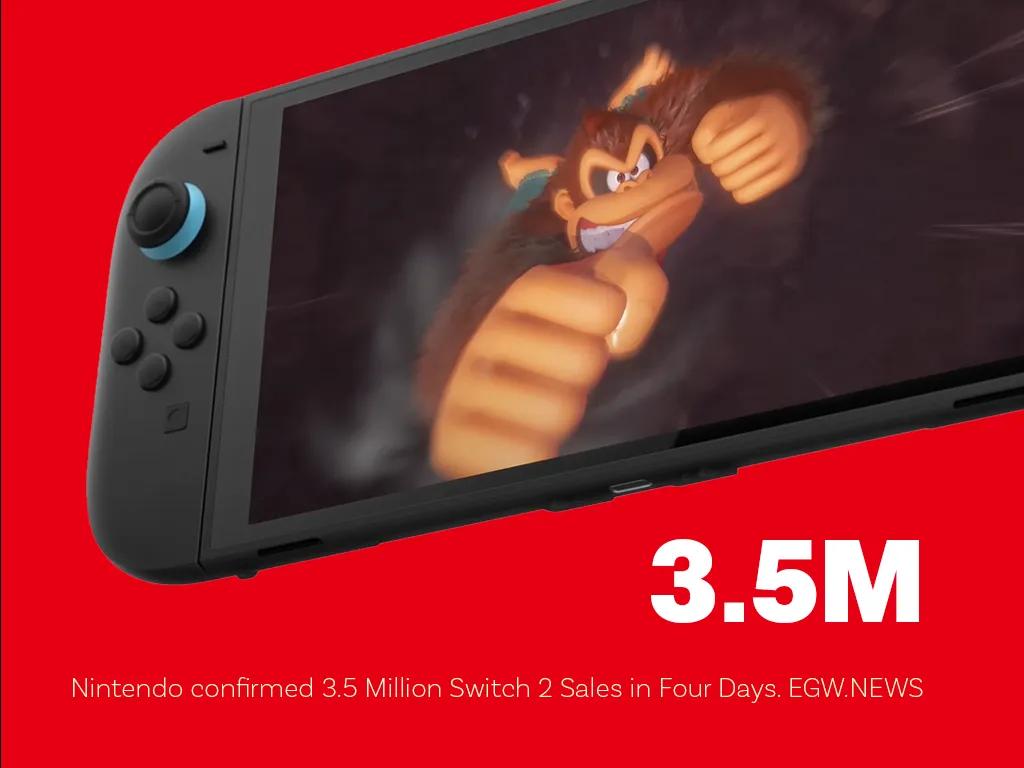 Switch 2 Shatters Global Records With 3.5 Million Sales in Four Days