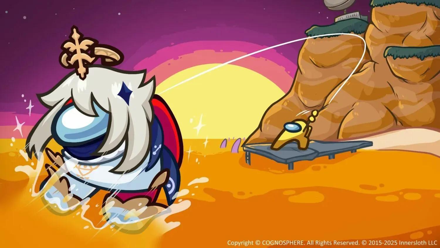 Genshin Impact x Among Us Collaboration Brings Free Paimon Cosmetics This September