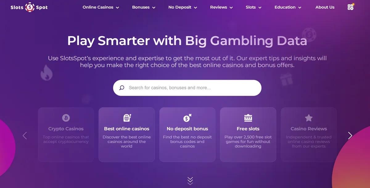 Why is it better to choose an online casino on Slotsspot?
