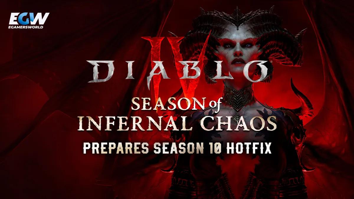 Diablo 4 Prepares Season 10 Hotfix With Infernal Hordes Changes