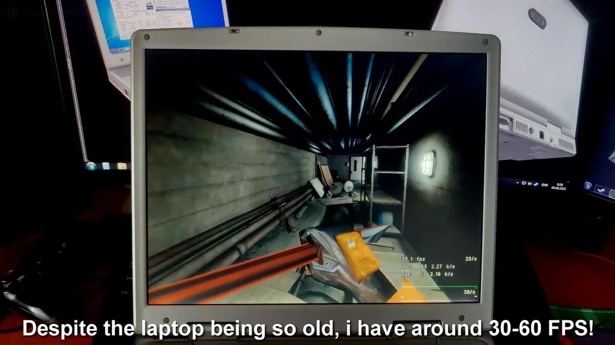 Half-Life Modder Makes Half-Life 2 Map Work in GoldSrc and Runs It on a 2002 Laptop