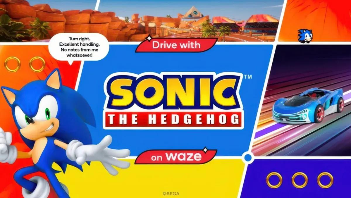 Sonic the Hedgehog Speeds Into Waze as Your New Driving Companion