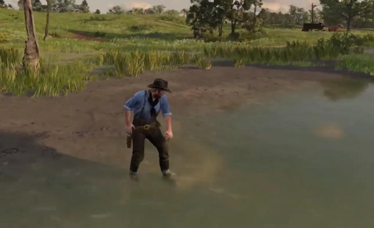 Red Dead Redemption 2 Mod Adds Proper Washing In Rivers And Lakes