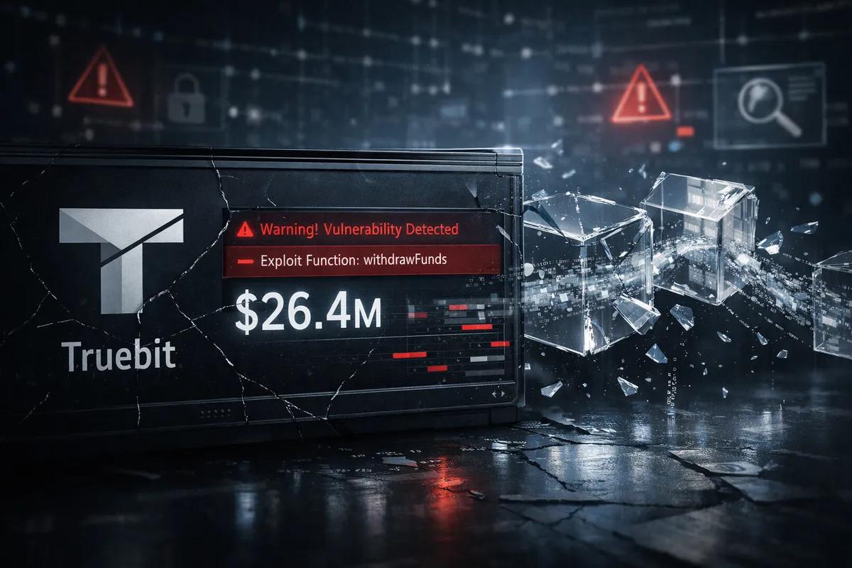 First Major Hack of 2026: Truebit Protocol Loses $26.4 Million Due to Smart Contract Vulnerability