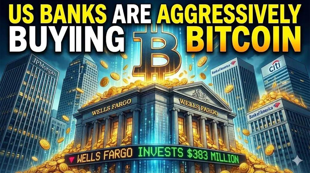 US Banks Are Aggressively Buying Bitcoin: Wells Fargo Invests $383 Million