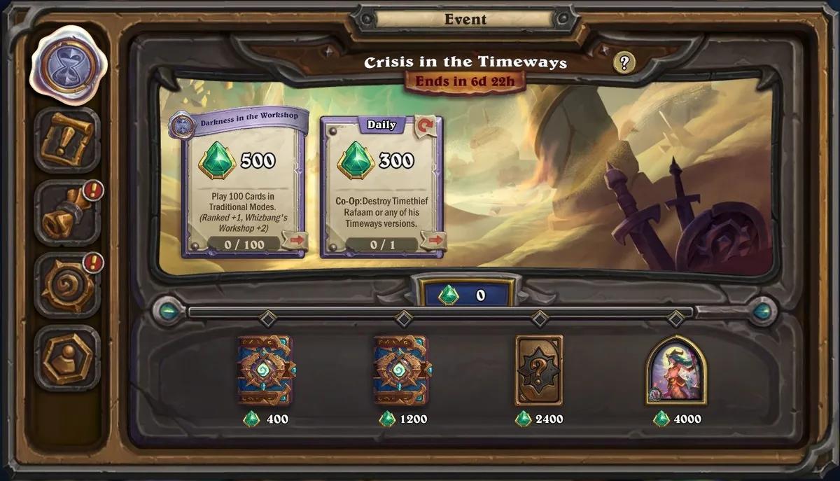 Hearthstone Launches the “Crisis in the Timeways” Event