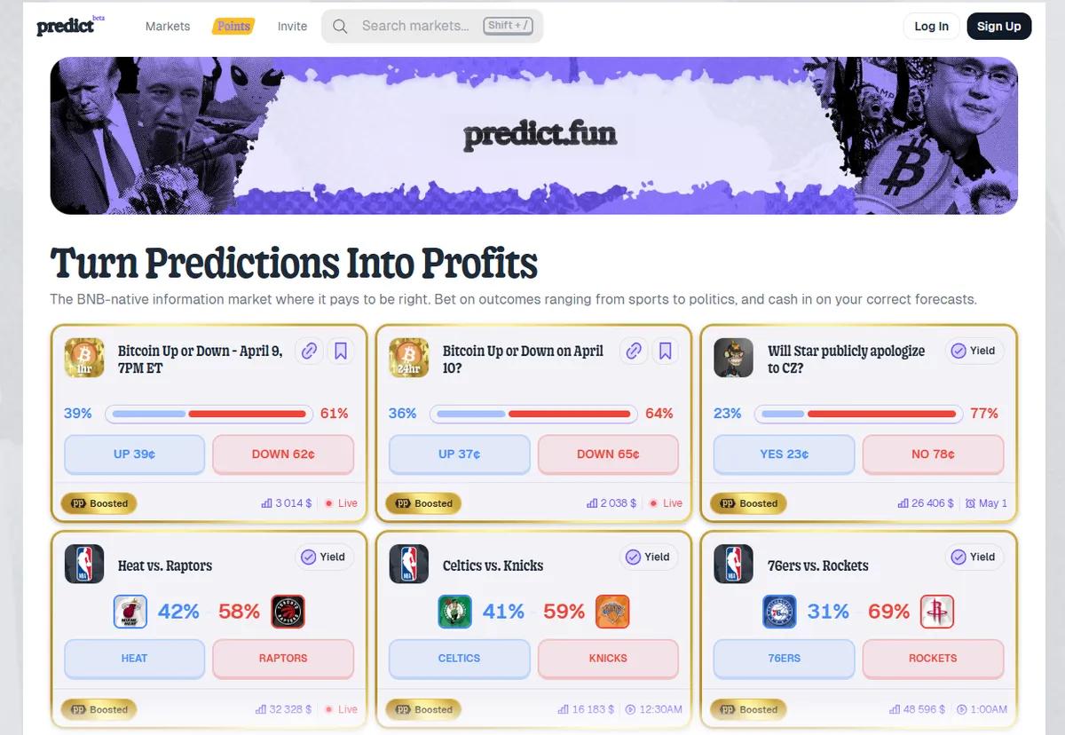 Binance Wallet Integrates Predict.fun Prediction Markets on BNB Chain