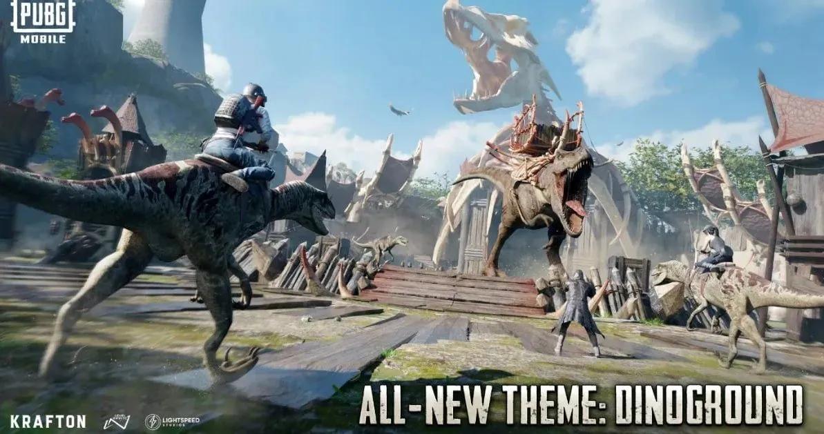 PUBG Mobile 4.4 — Dinoground Mode Returns with Rideable Dinosaurs