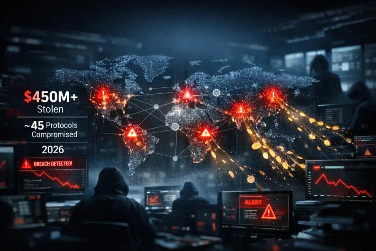 Hackers Have Already Stolen Over $450 Million from ~45 Crypto Protocols in 2026