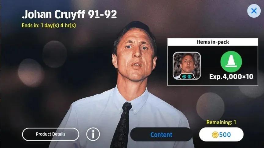 eFootball Adds Johan Cruyff — New Link-Up Playstyle & Manager Pack