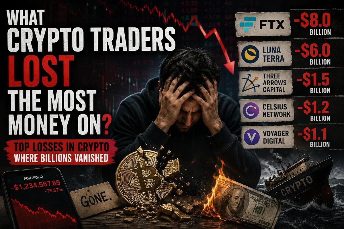 What Crypto Traders Lost the Most Money On? Top Losses in Crypto Where Billions Vanished