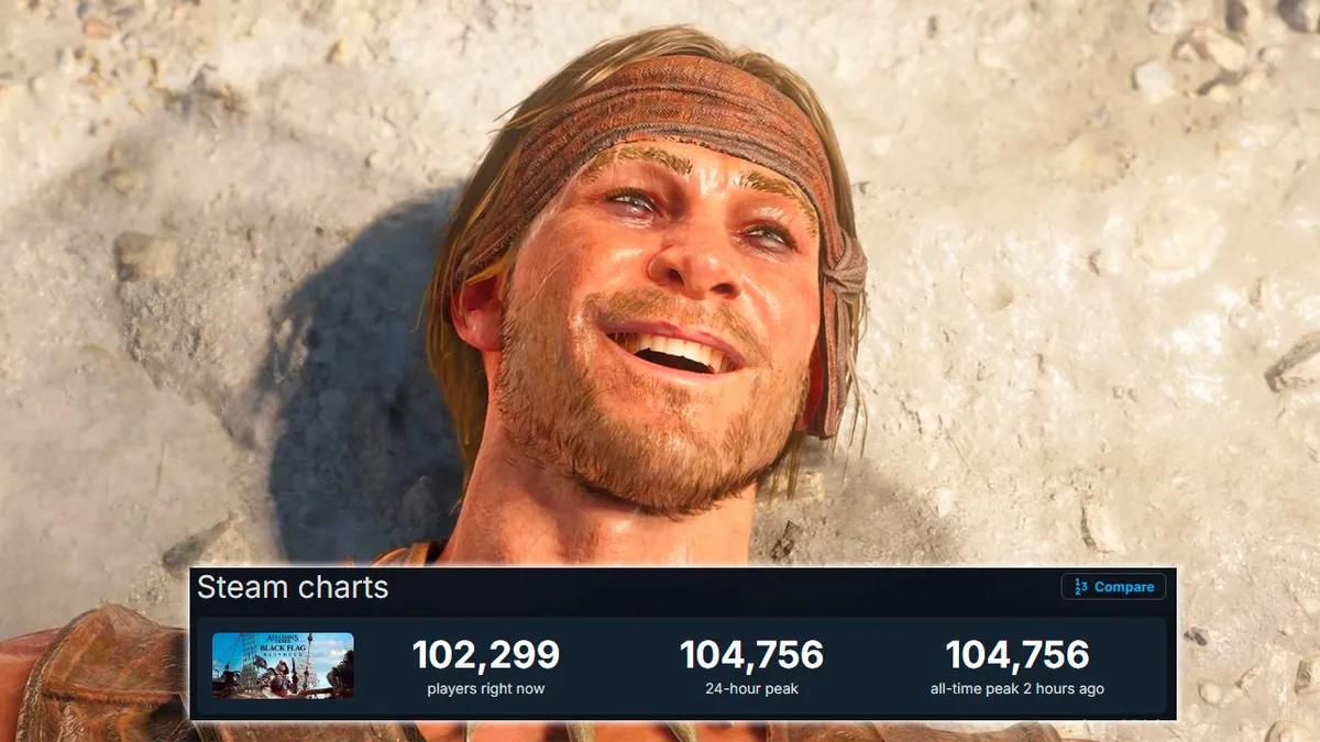 Assassin's Creed Black Flag Resynced Reached 100,000 Players on Steam by Setting All-Time Franchise Record