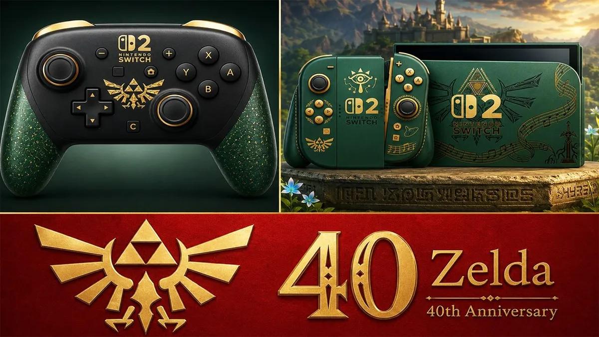 Nintendo Is Looking to Release Special Switch 2 and Pro Controller Related to The Legend of Zelda 40th Anniversary