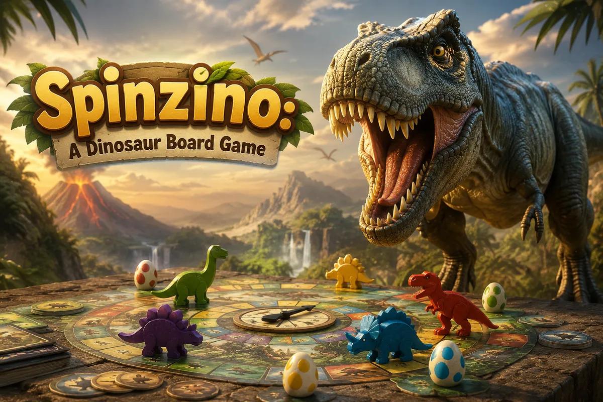 Spinzino: A Dinosaur Board Game Where Timing and Strategy Matter