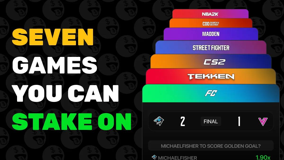 The 7 Games You Can Stake On: CoD, CS2, Madden, NBA 2K, EA FC, Tekken & Street Fighter (2026)