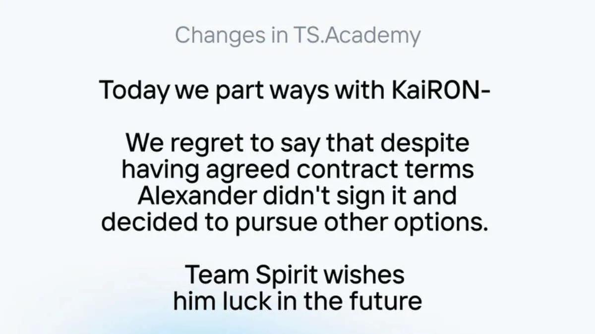 KaiR0N- left Spirit Academy