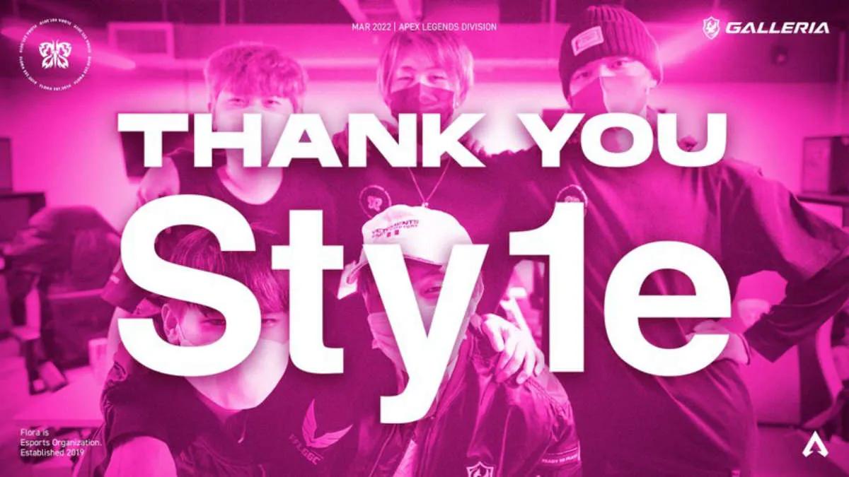 Sty1e resigned as Flora esports Apex Legends coach