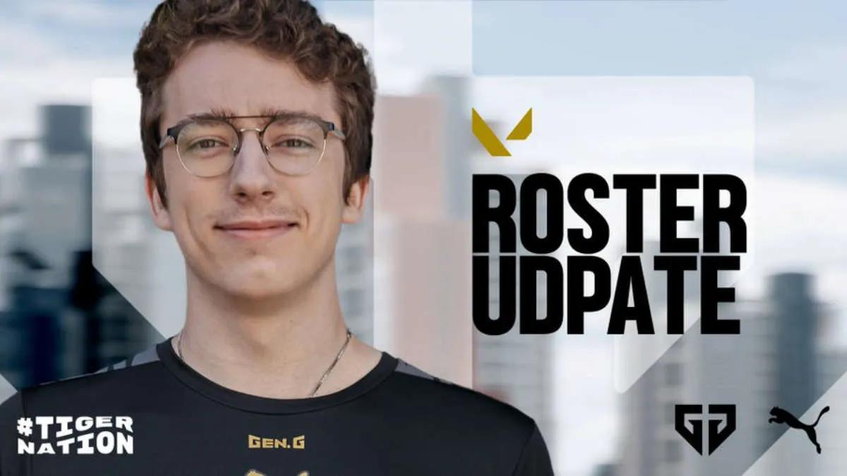 gMd left Gen.G Esports starting roster