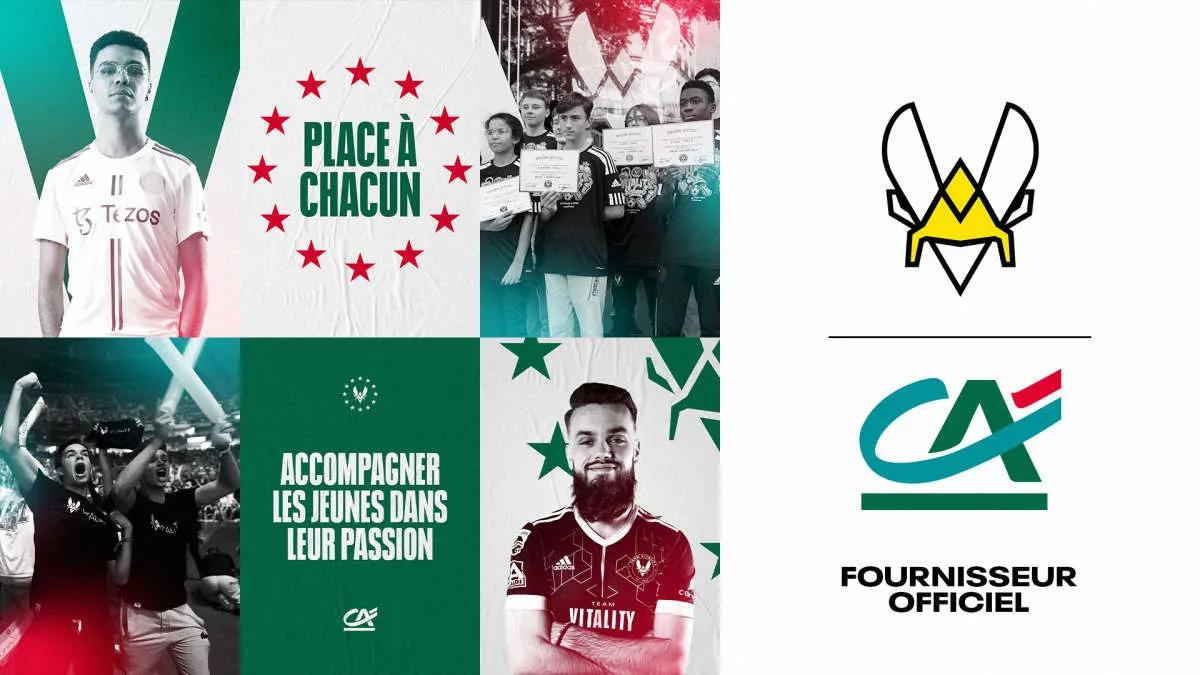 Team Vitality announces partnership with Crédit Agricole