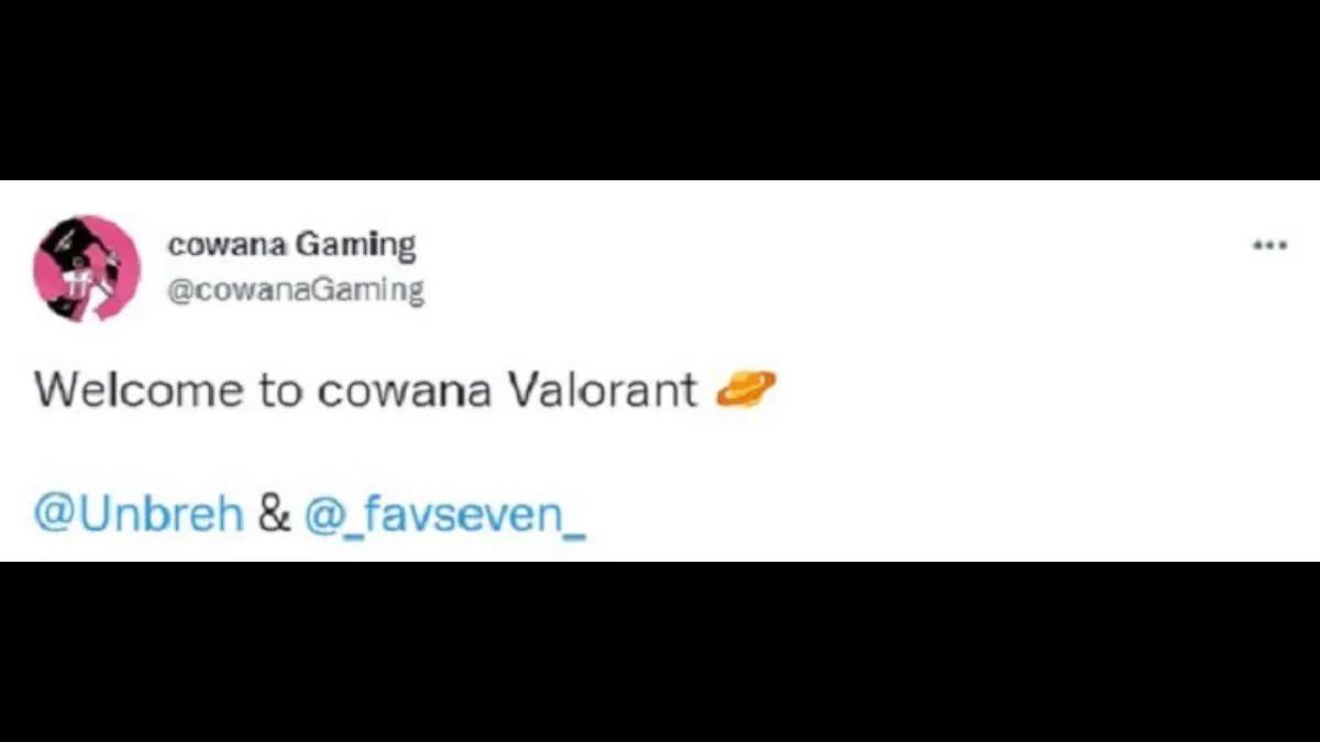 Cowana Gaming signed two Valorant players