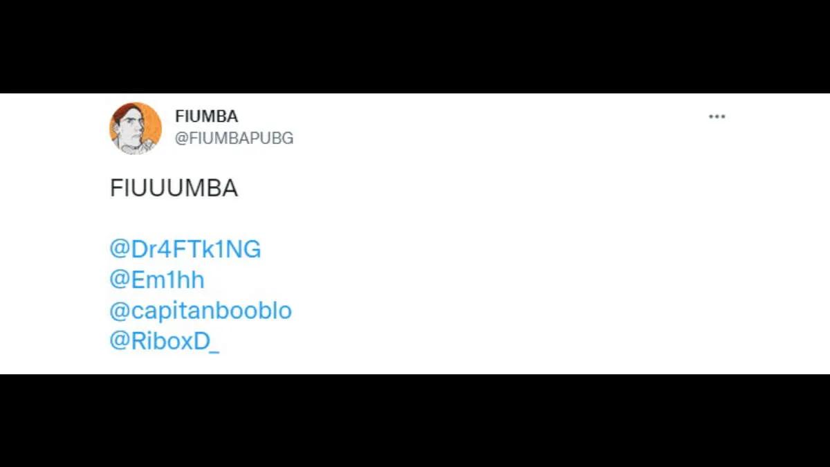 FIUMBA has assembled a PUBG roster