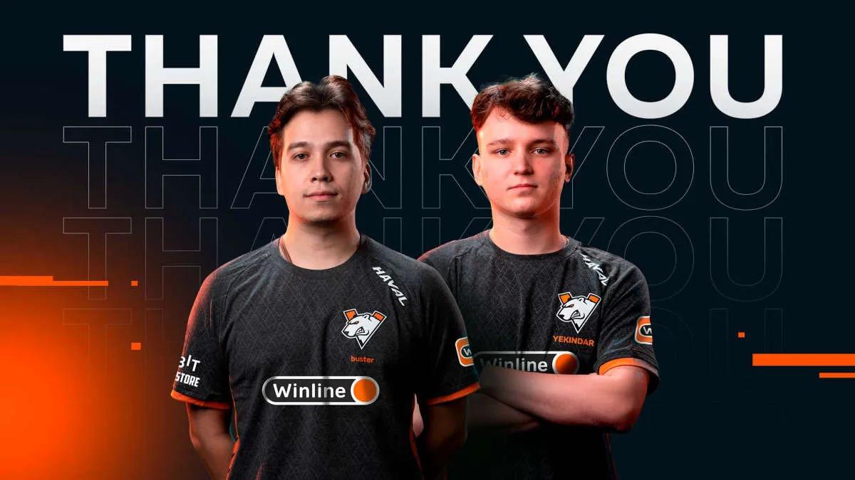 Virtus.pro parts ways with buster and YEKINDAR