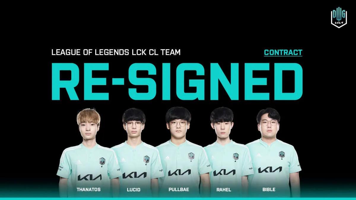 DAMWON Gaming have renewed contracts with their LoL players