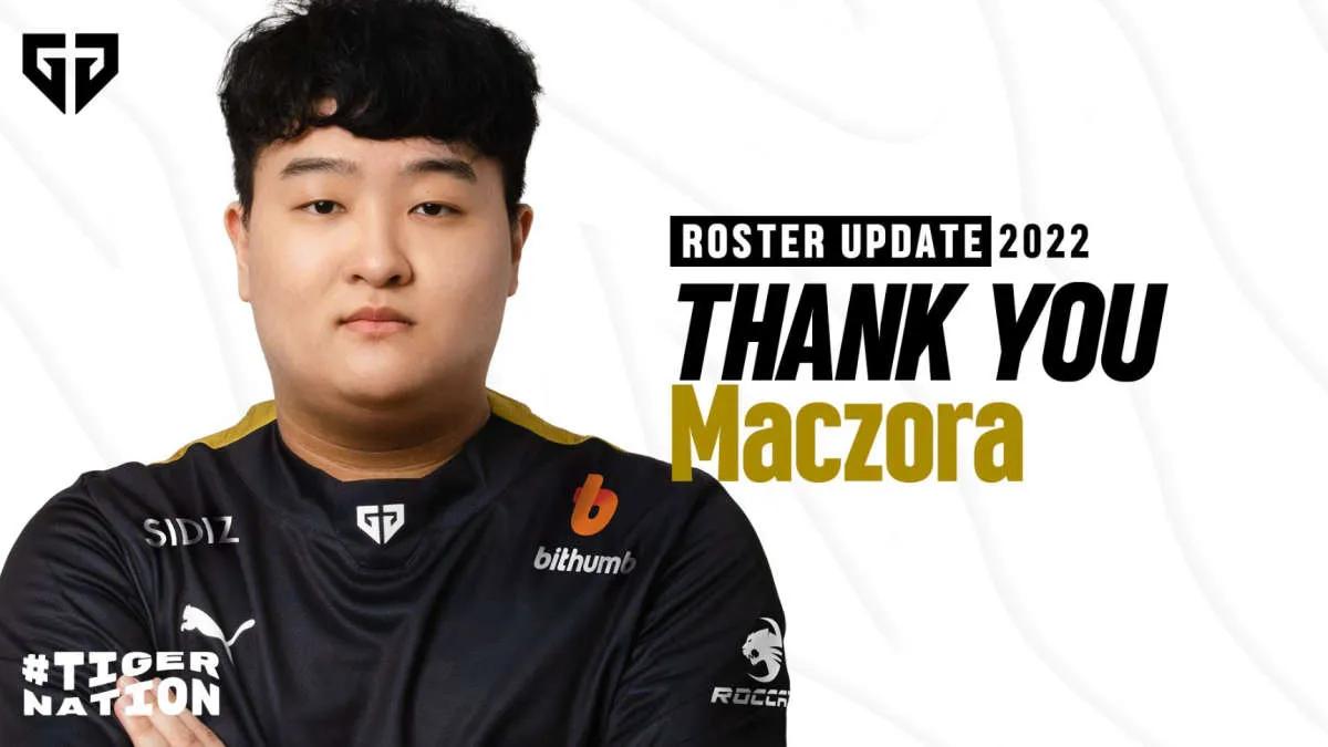 Gen.G Esports said goodbye to Maczora