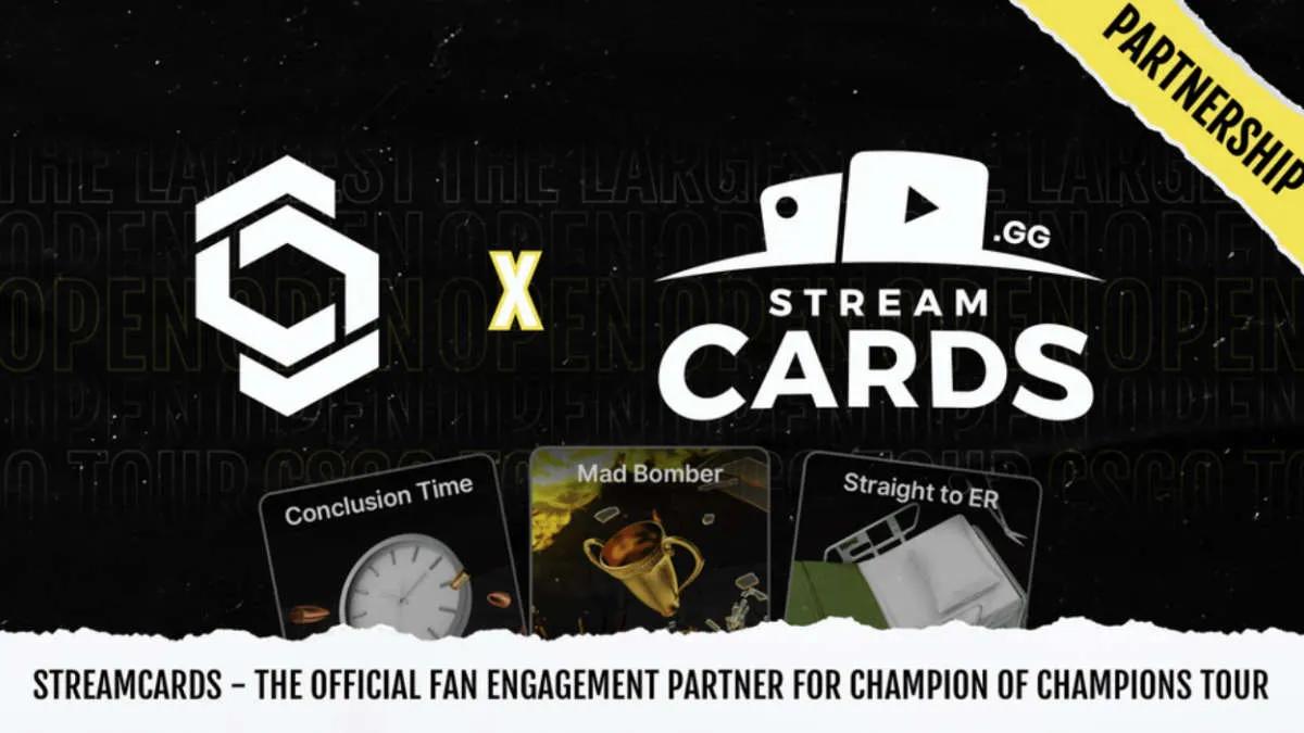 StreamCards becomes a partner of the Champion of Champions Tour CS:GO tournament series