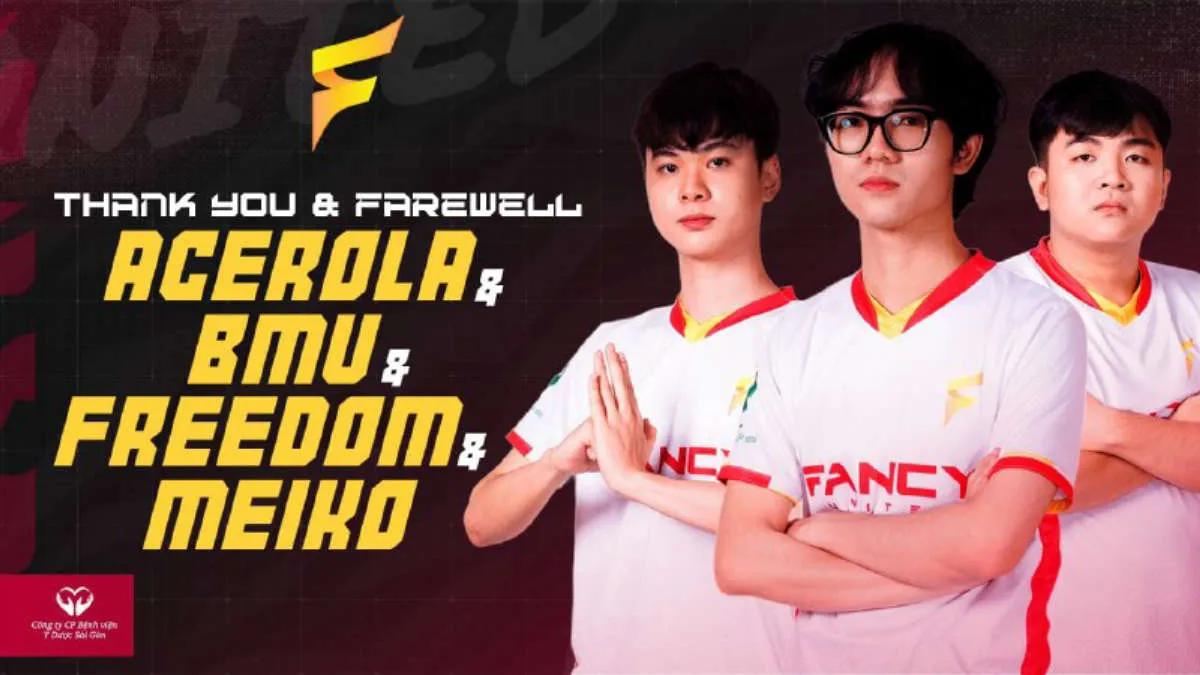 Acerola and BMW leave Fancy United Esports