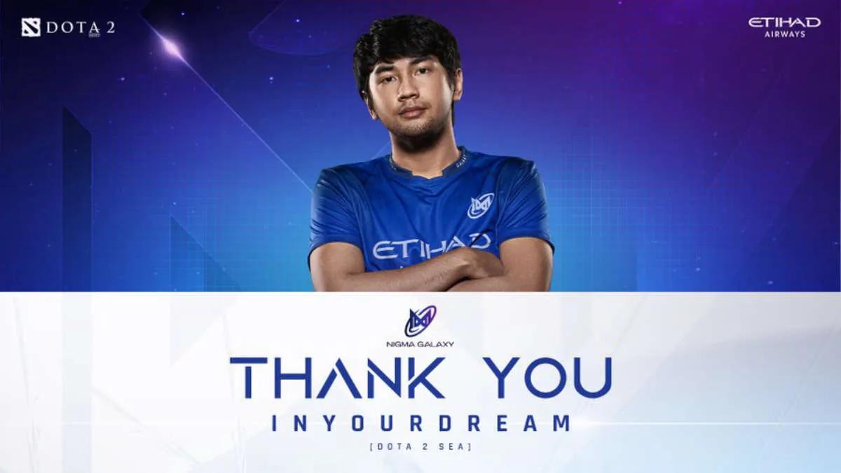 inYourdreaM leaves Nigma Galaxy SEA